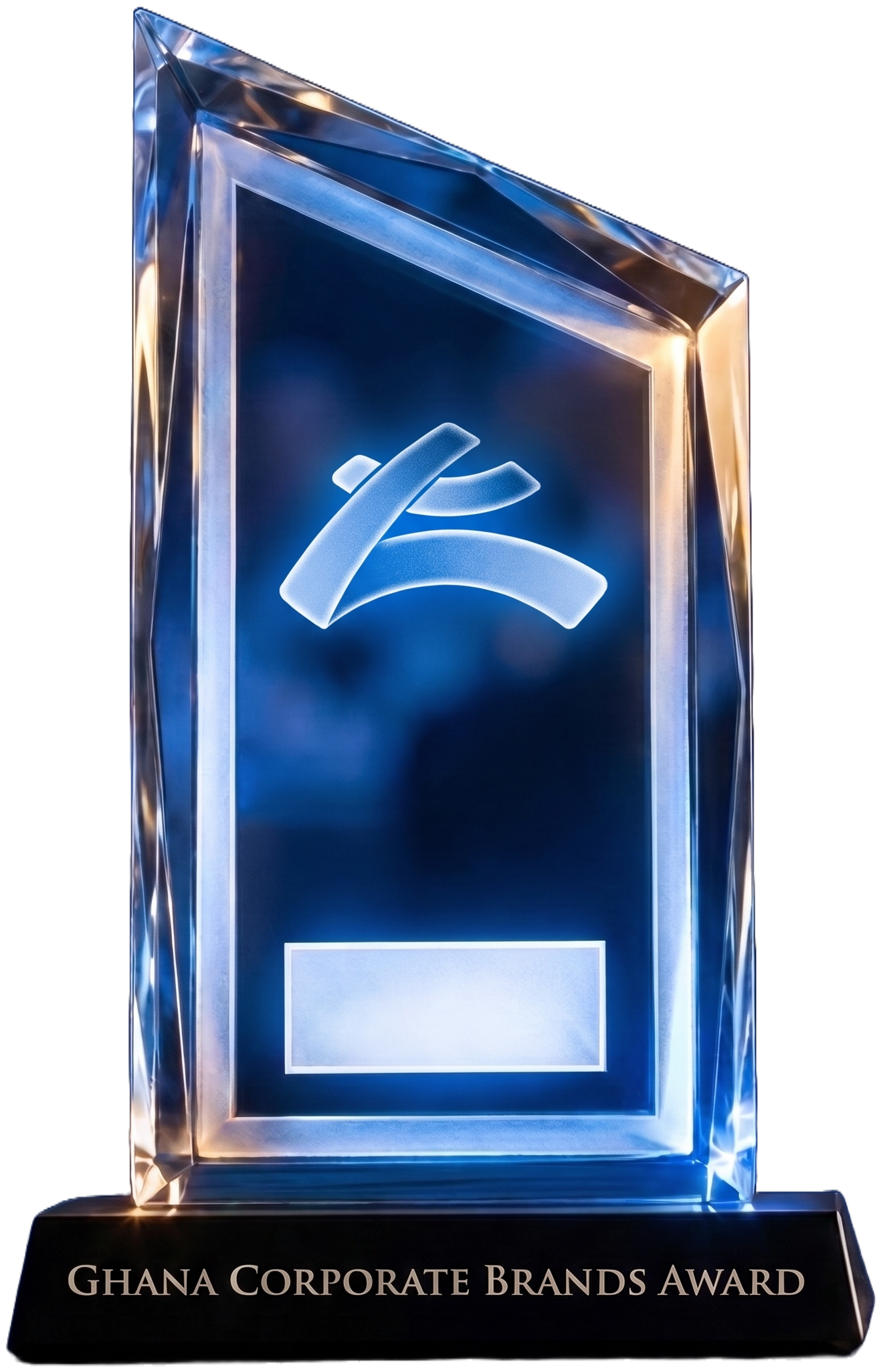 Ghana Corporate Brand Awards trophy